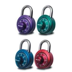 Λουκέτο μίνι 38mm σταθερού συνδυασμού σε 4 χρώματα, MASTERLOCK