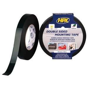 Αφρώδης ταινία διπλής όψης μαύρη 19mmx10m, HPX