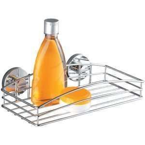 Επιτοίχιο ράφι μπάνιου VACUUM-LOC χρώμιο, WENKO