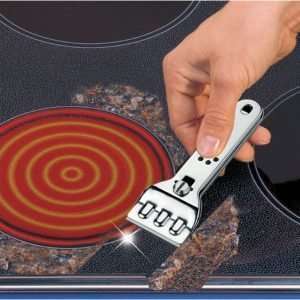 Μεταλλική ξύστρα για κεραμικές εστίες Profi και 2 ανταλλακτικές λεπίδες, WENKO