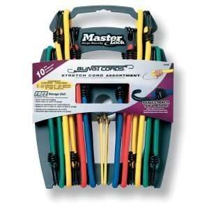 Χταπόδι 2 άκρων με διπλό γάντζο, 10 τεμ διάφορα μεγέθη, MASTERLOCK