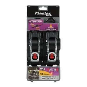 Σετ 2 ιμάντων με αυτόματη καστάνια & γάντζο S, MASTERLOCK