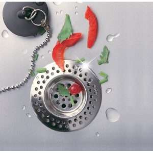 Συλλέκτης νεροχύτη ανοξείδωτος λευκός 2τεμ. WENKO