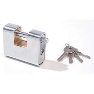 Λουκέτο τάκος επινικελωμένος 80mm με ατσάλινο λαιμό, MASTERLOCK