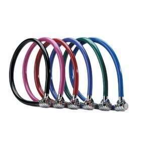 Λουκέτο ποδηλάτου συρματόσχοινο με σταθερό συνδυασμό 55cm Φ6mm, MASTERLOCK