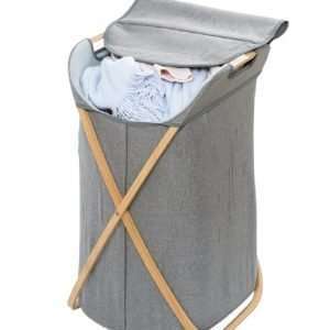 Καλάθι απλύτων Bahari 79ltr bamboo/γκρι, WENKO