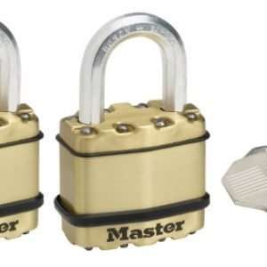 Σετ 2 λουκέτων EXCELL υψίστης ασφαλείας 45mm με μπρούτζινο φινίρισμα, MASTERLOCK